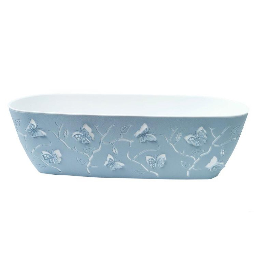 Jardiniera Blue 3D cu Fluturi, Mare Nr 2