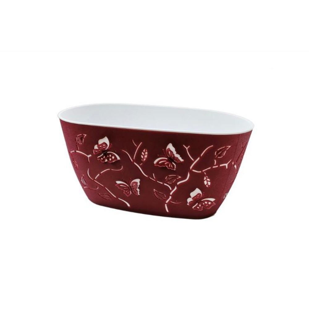 Jardiniera Rosie 3D cu Fluturi, Mica Nr 1