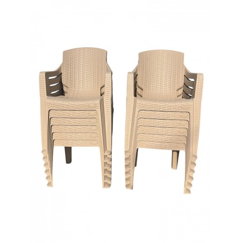 Scaun pentru gradina Infinity Crem CRL, Set 12 Buc
