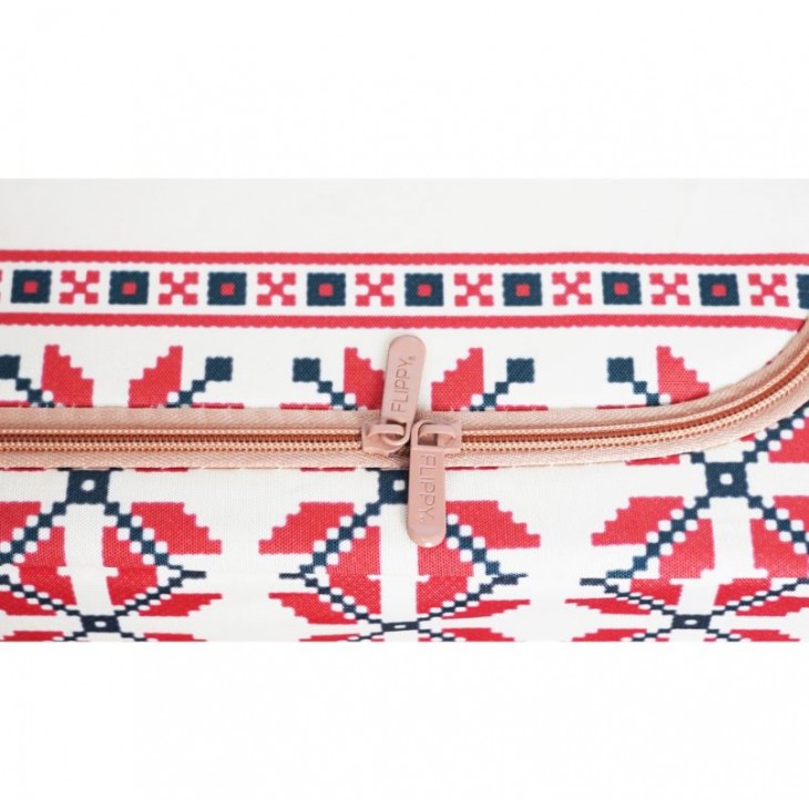 Cutie depozitare pliabila cu fermoar 100L Motiv traditional 2