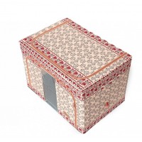 Cutie depozitare pliabila cu fermoar 100L Motiv traditional 3