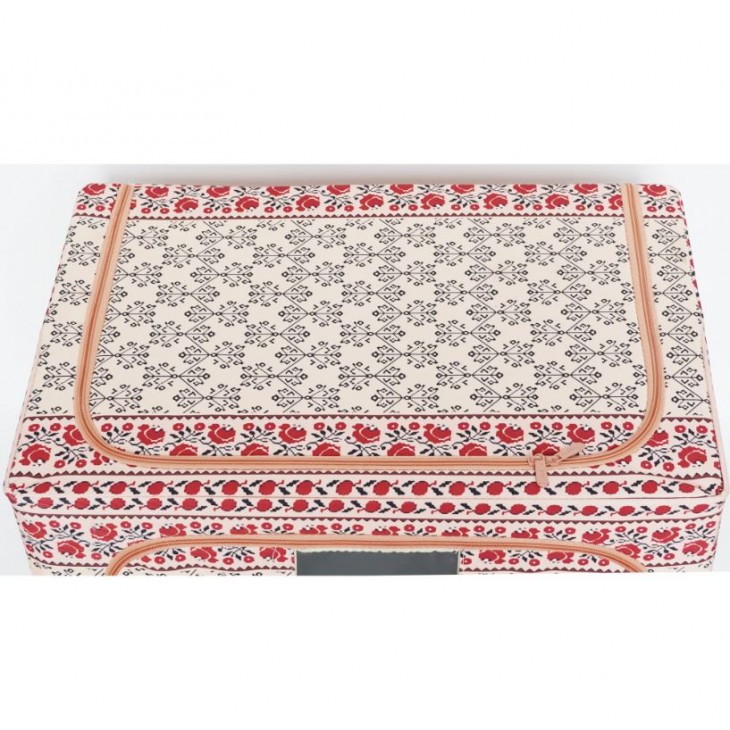 Cutie depozitare pliabila cu fermoar 100L Motiv traditional 3
