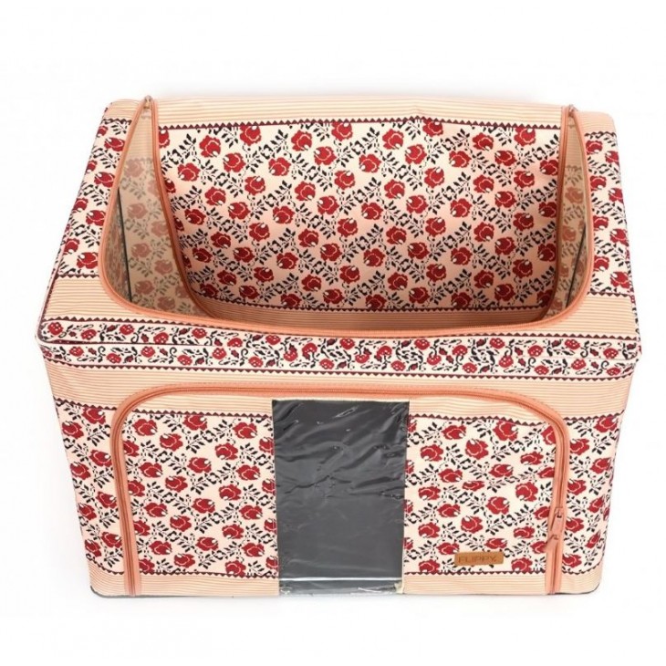 Cutie depozitare pliabila cu fermoar 100L Motiv traditional 4