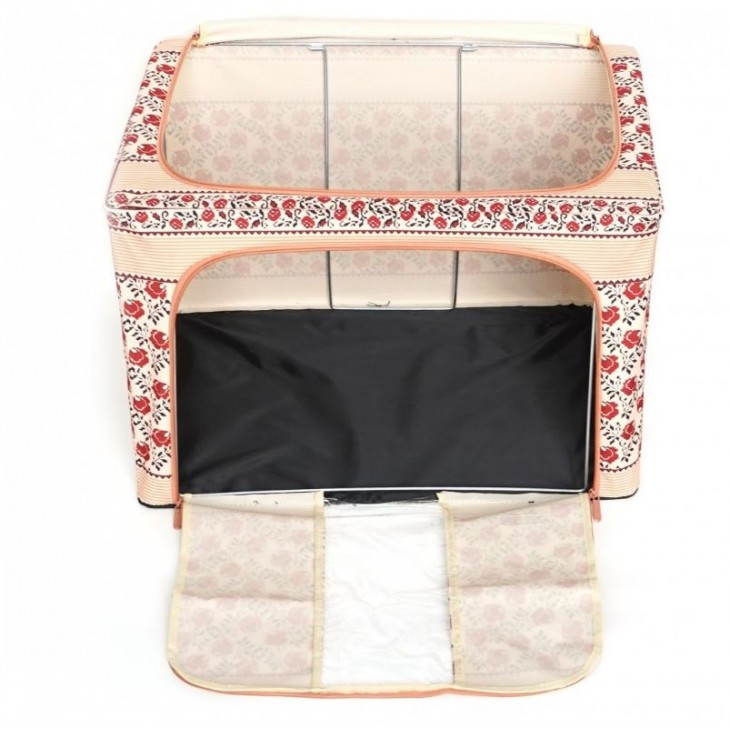 Cutie depozitare pliabila cu fermoar 100L Motiv traditional 4