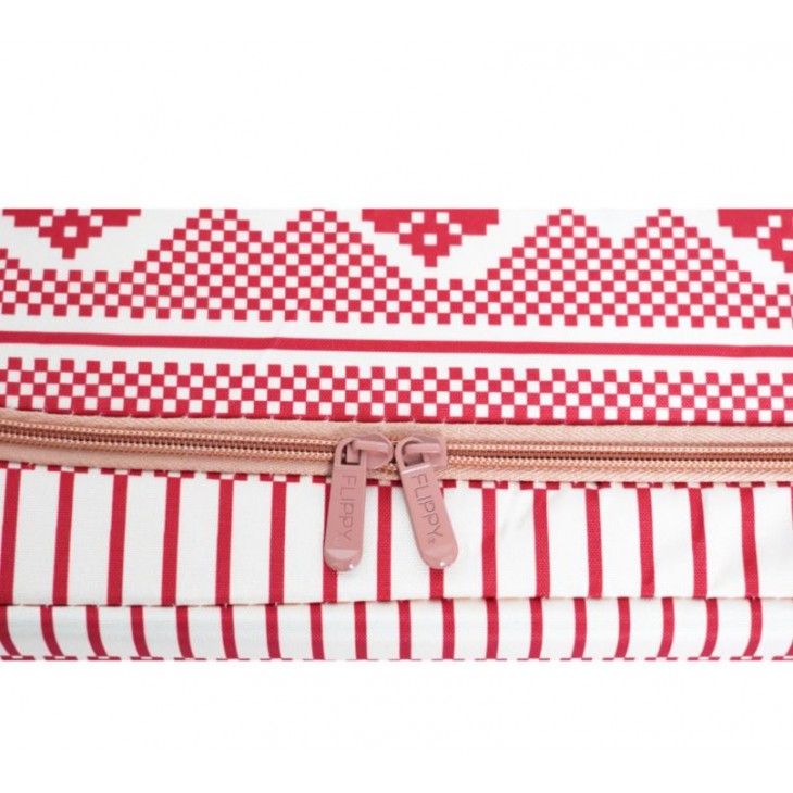 Cutie depozitare pliabila cu fermoar 100L Motiv traditional 1