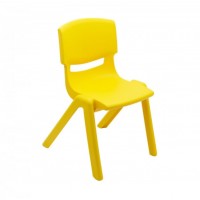 Scaun copil plastic gradinita, galben