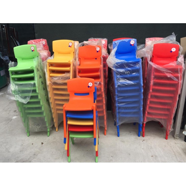 Scaun copil plastic gradinita, albastru