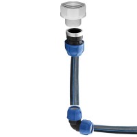 Sistem racordare la bazin IBC pentru tub/banda picurare