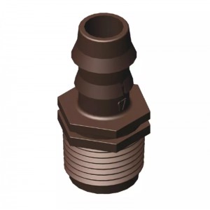 Racord 1/2, filet exterior pentru tub picurare 16mm, Teco Italia