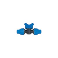 Robinet de trecere tub picurare 16mm cu piulite, Poelsan