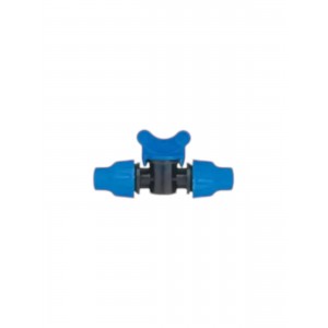 Robinet de trecere tub picurare 16mm cu piulite, Poelsan