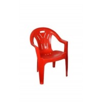 Scaun gradina rosu, din plastic 