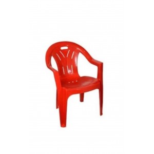 Scaun gradina rosu, din plastic 