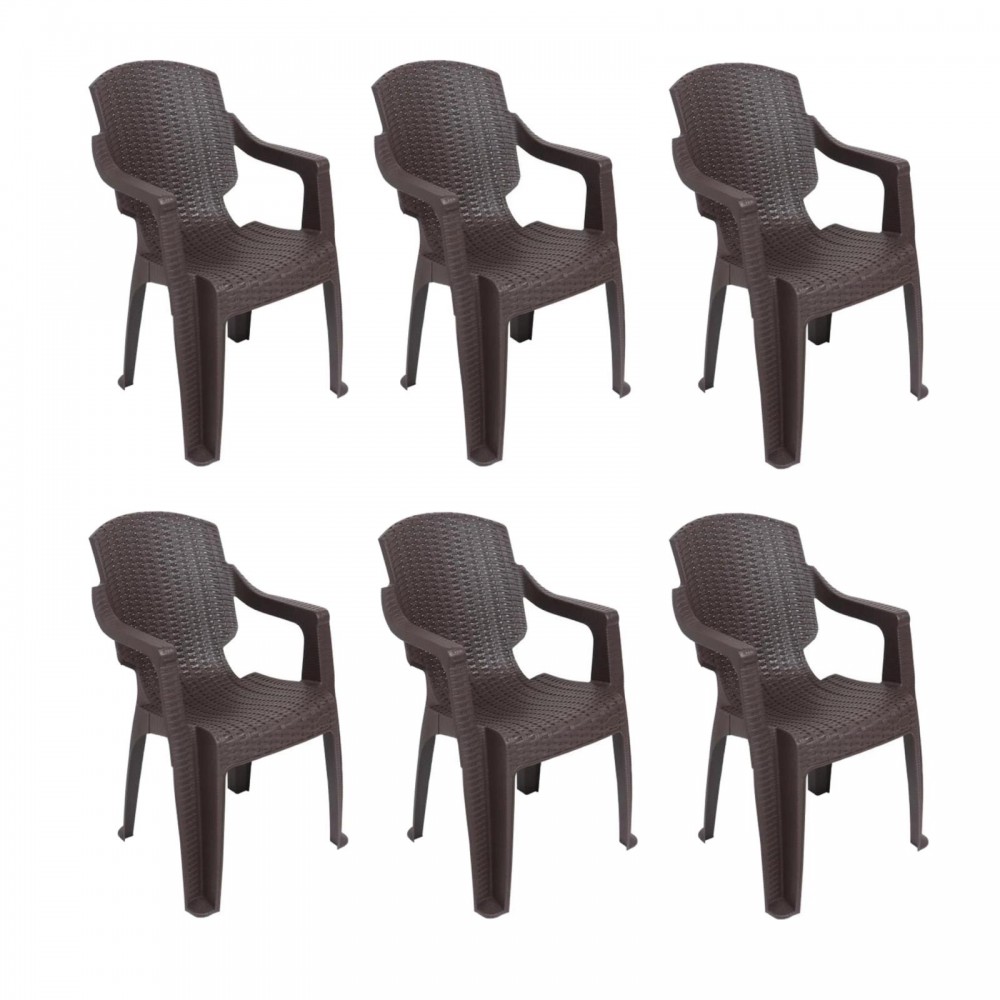 Scaun pentru gradina Infinity Maro CRL, Set 6 Buc
