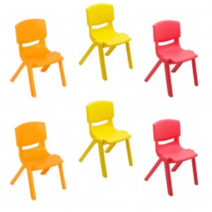 Scaun copil plastic gradinita, set 6 bucati
