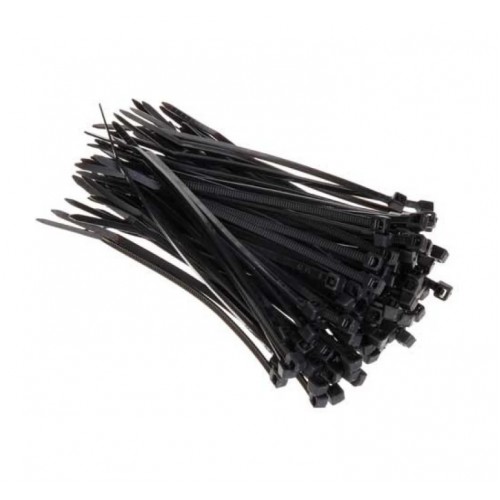 Coliere Negre 200X2.5, 100 Buc/set