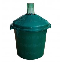 Damigeana 10L in cos de plastic, verde 