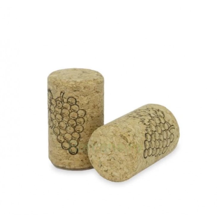 Sticla de vin 750ml 16 buc/Set cu Dop de pluta 16 buc si Capison Auriu