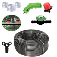 Kit irigare prin picurare, livada 25 de pomi fructiferi, tub orb