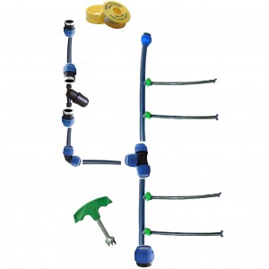 Kit irigare tub picurare complet 100cm/100m, racordare la reteaua de apa