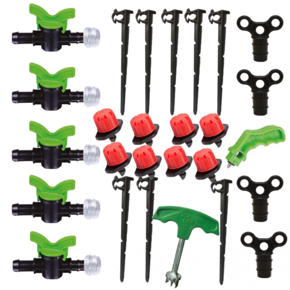 Set accesorii tub picurare, 142 buc