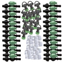 Robinet cu garnitura si dop pentru banda picurare 16mm, 150 accesorii