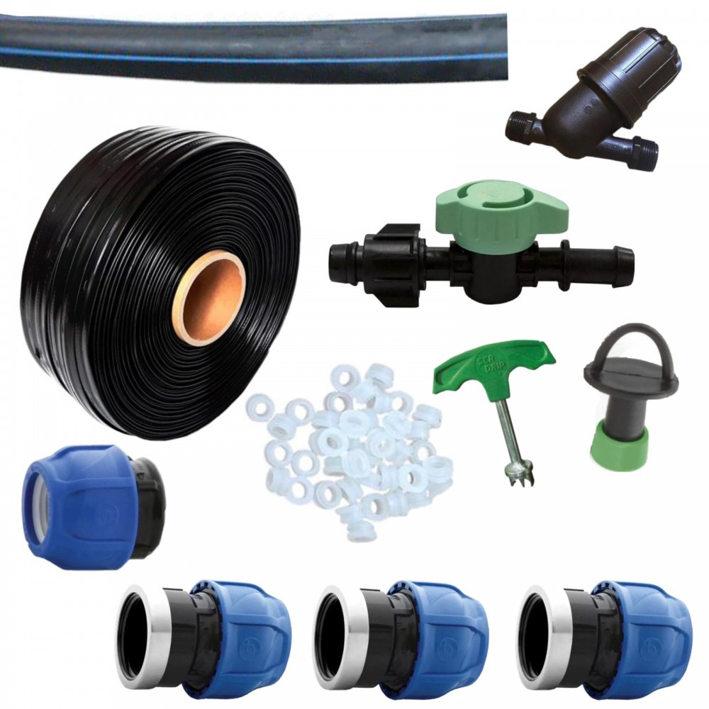 Kit irigare banda picurare 20cm/100 cu 36 accesorii