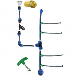 Kit irigare tub picurare complet 100cm/100m, racordare la bazin IBC