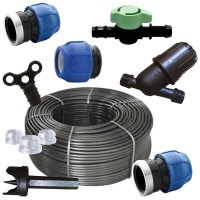 Kit irigare tub picurare 40/100 cu 36 accesorii