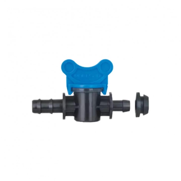 Set 10x Robinet cu garnitura si dop tub picurare 16mm