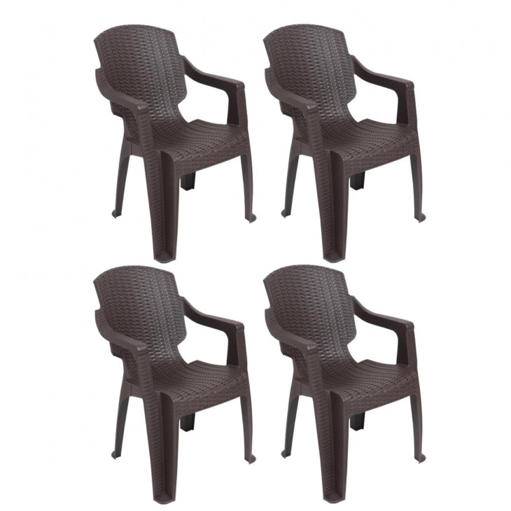 Scaun pentru gradina Infinity Maro CRL, SET 4 Buc